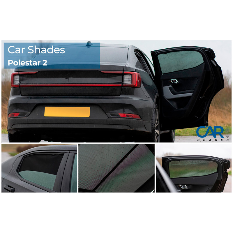 Set de Car Shades sur mesure pour Polestar 2 EV 2019- (4-pièces)