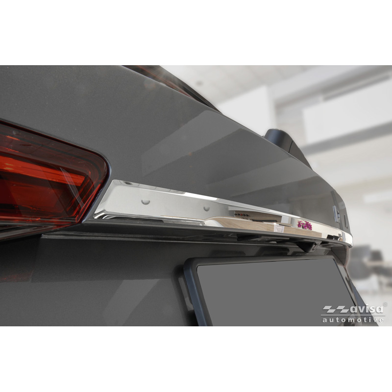 Avisa Revêtement d'habillage du hayon du coffre inox Chrome sur mesure pour Skoda Fabia IV (PJ3) 2021-