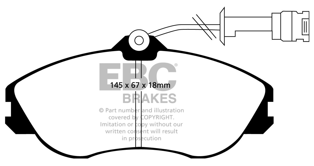 EBC Brakes AUDI Coupe  2.3 20v 89-94 Remblokken voorzijde