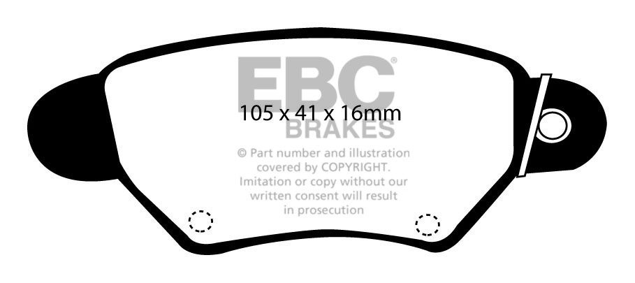 EBC Brakes OPEL Astra G 1.8 98-2001 Remblokken achterzijde