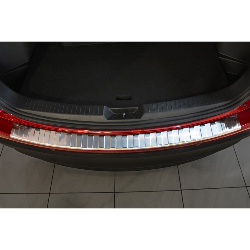 Protection de seuil arrière inox sur mesure pour Mazda CX-5 2012-2017 'Ribs'