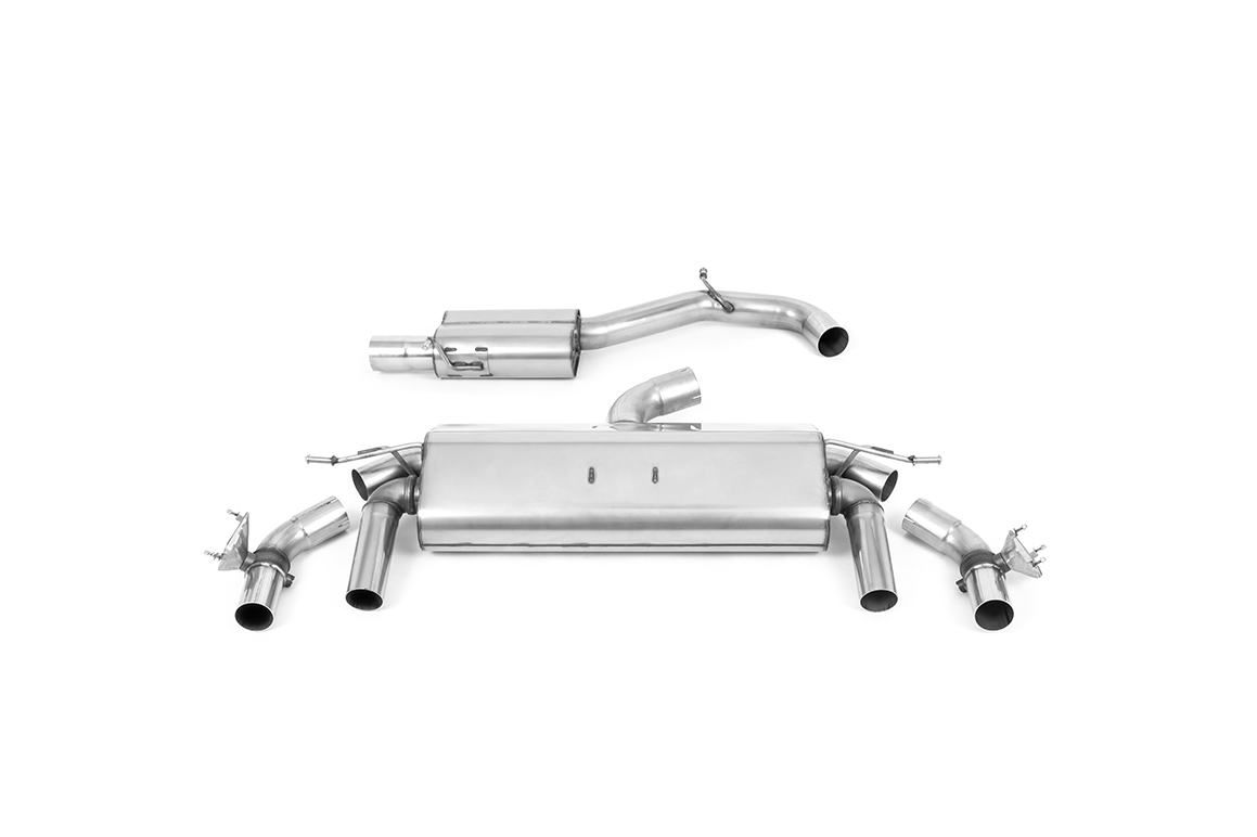 Milltek VW T-Roc R 2.0TSI 300ps Cat-Back GPF Back - Polished GT-100 Tips