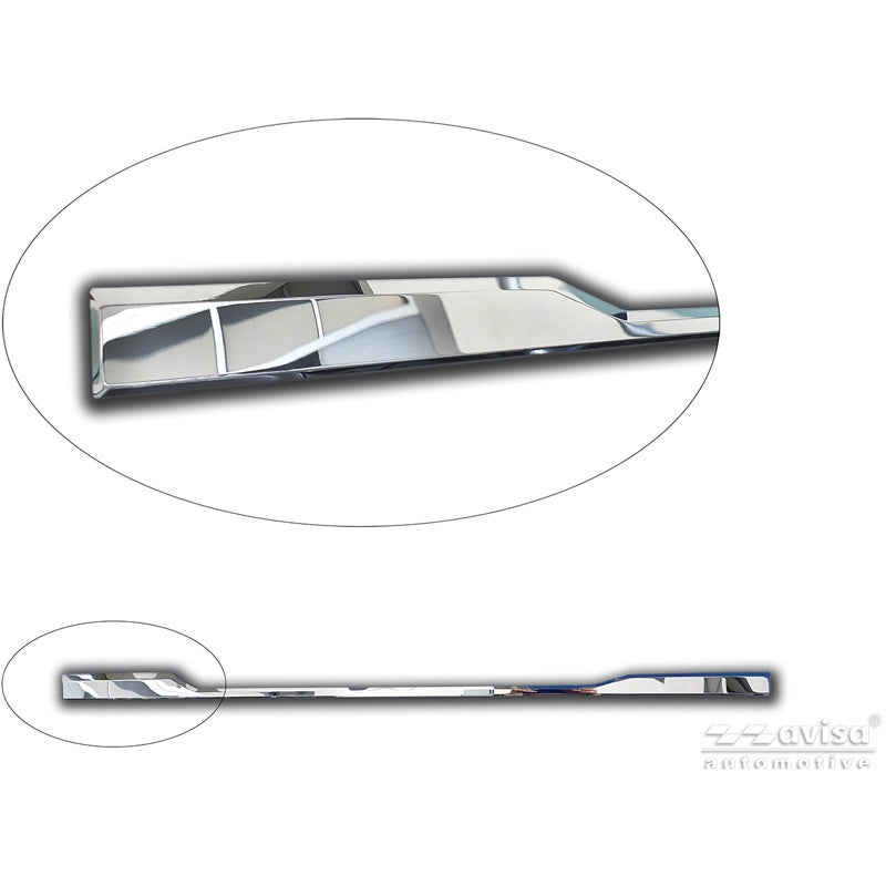 Avisa Moulure de hayon en inox Chrome sur mesure pour Volkswagen ID.Buzz 2022- (avec hayon)