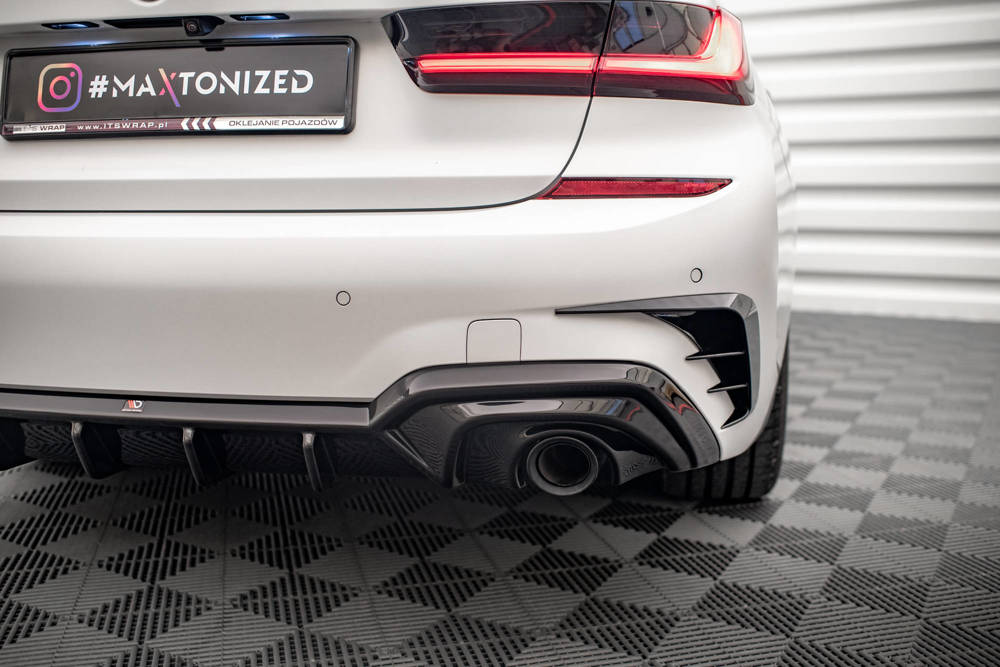 Diffuser BMW 3 Serie M Pakket G20 G21 Maxton Glans Zwart