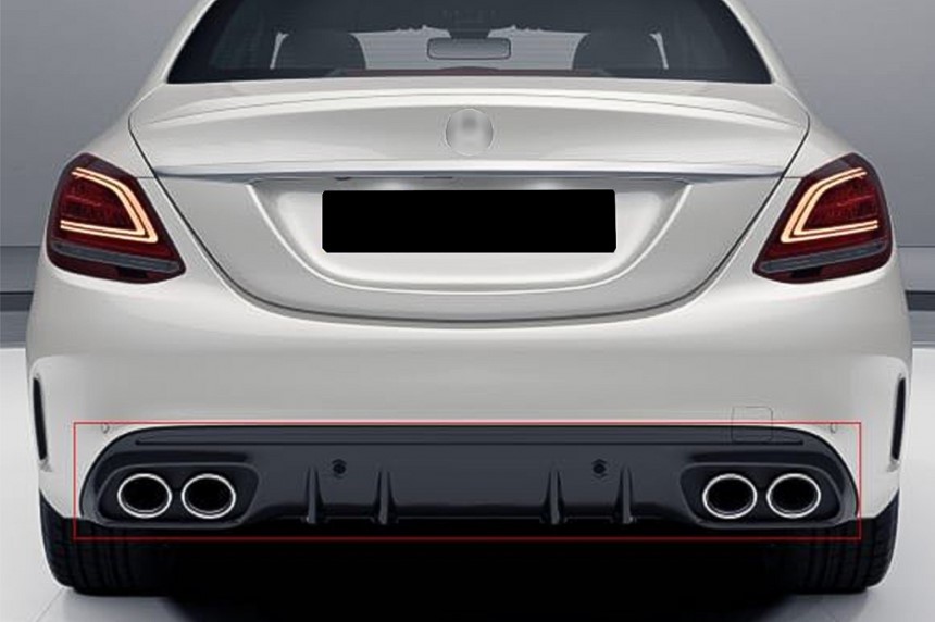Achterlip Mercedes W208