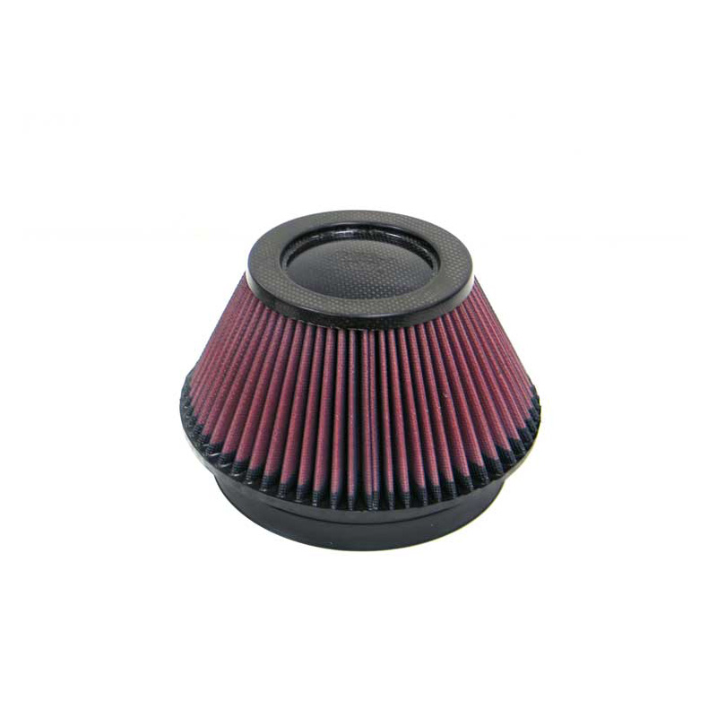 K&N Filtre à Air universel - Capot en fibre de carbone - 152mm raccord, 191mm base, 114mm du haut, 102mm hauteur (RP-4600)