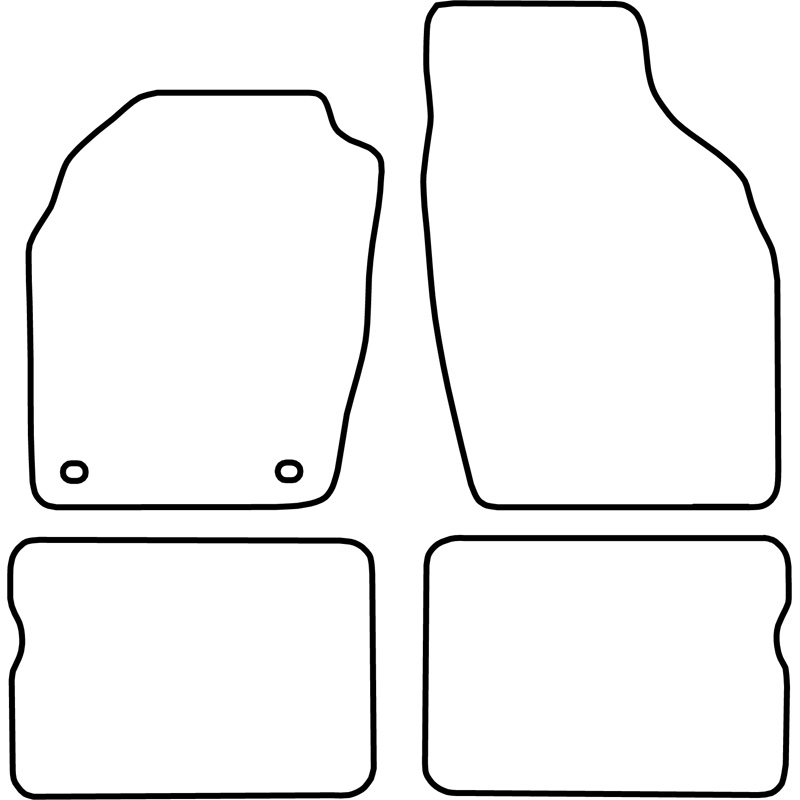 Set de tapis de sol sur mesure pour Opel Agila 2000-2002