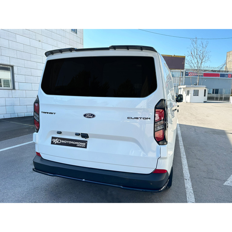 Motordrome Becquet de toit V.3 sur mesure pour Ford Transit Custom (V710) 2023- & Volkswagen Transporter T7 2024- (avec hayon arrière) (PU)