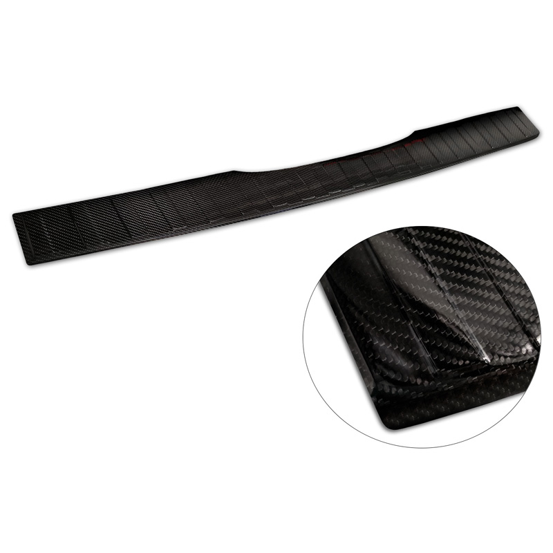 Protection de seuil arrière carboné 3D sur mesure pour Mercedes Vito / Classe-V 2014-2019 & Facelift 2019- 'Ribs'