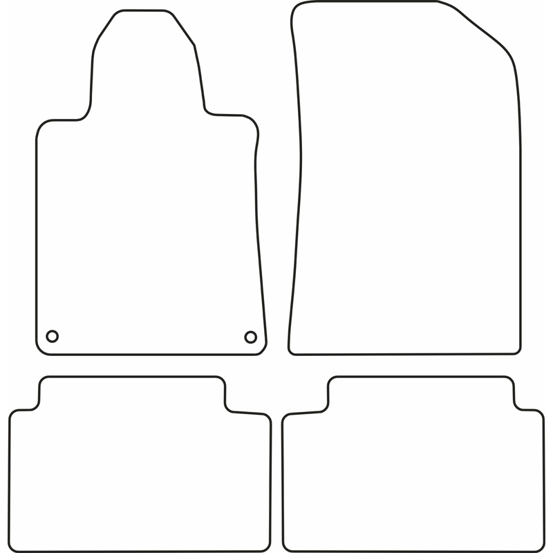 Set de tapis de sol sur mesure pour Peugeot 508 2011-2018