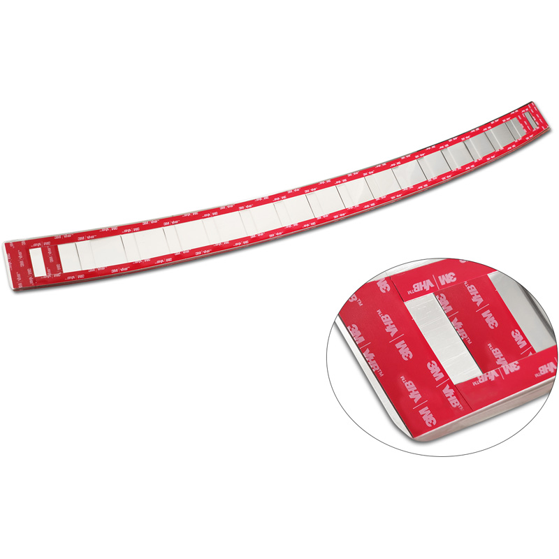 Protection de seuil arrière inox sur mesure pour Peugeot 308 III SW 2021- 'Ribs'