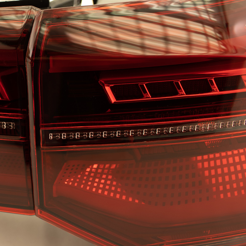 Set de Feux Arrière LED sur mesure pour Volkswagen Golf VIII 2020- excl. Variant - Rouge/Fumée - incl. Feux Dynamiques