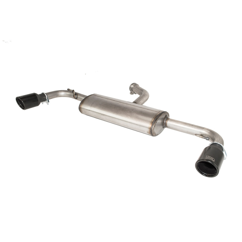 Échappement Inxoydable double sur mesure pour Volkswagen Golf VI HB 1.4i 59kW/1.4TSi 90/118kW/2.0TDI 81/103kW 2008- 90mm Noir