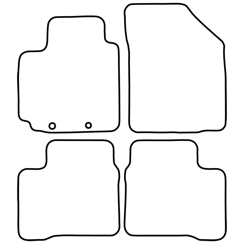 Set de tapis de sol en velours sur mesure pour Suzuki Swift IV 2017-