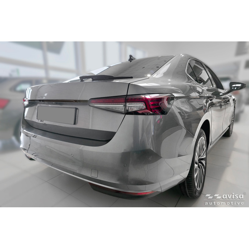 Avisa Moulure de hayon en Inox Noir Chrome sur mesure pour Skoda Superb IV Liftback (NZ3) 2024-