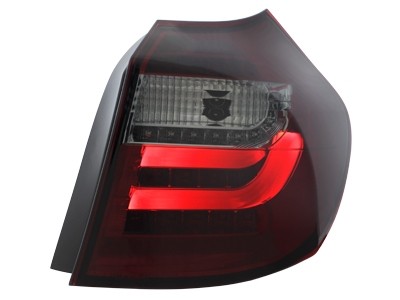 Taillights fits BMW E87/E81 Tube LED red/smoke 04-06