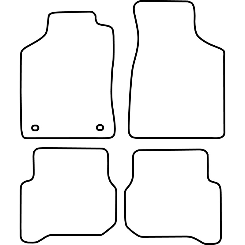 Set de tapis de sol en velours sur mesure pour Mazda MX-3 1991-1998