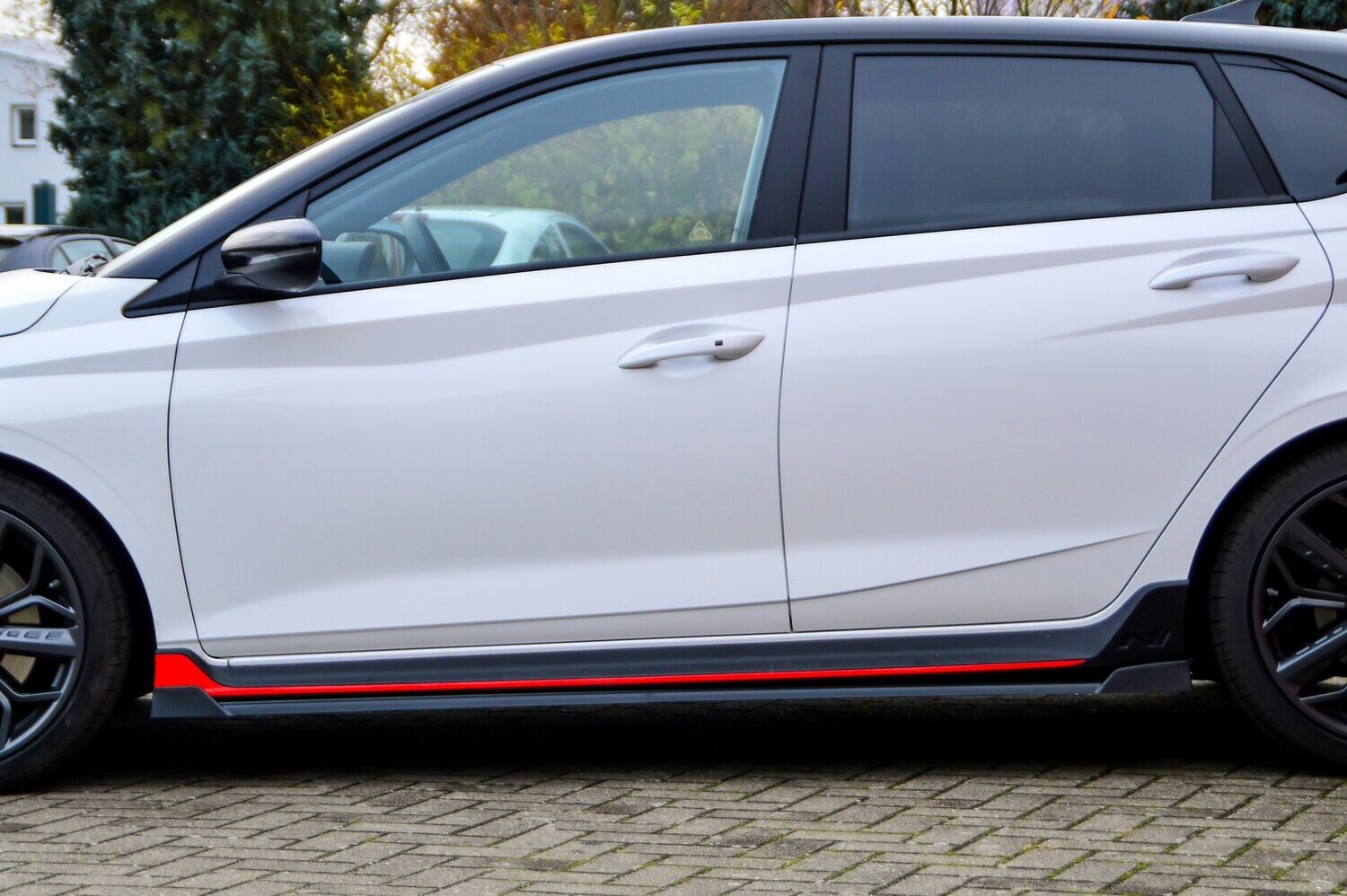 Zijskirts met vleugel voorkant Hyundai I20N Performance