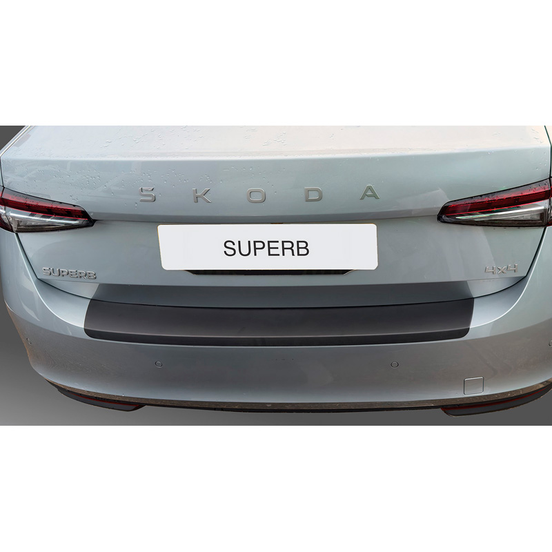 RGM Protection de seuil arrière (ABS) sur mesure pour Skoda Superb IV 2024- Noir