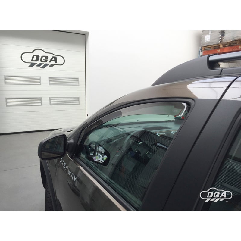 DGA Déflecteurs d'Air sur mesure pour Dacia Logan II MCV & Sandero II 2013-2021 incl. Stepway (2-pièces)