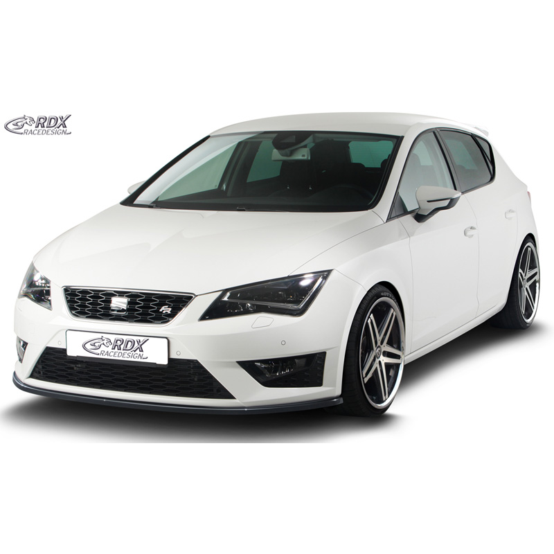 Spoiler avant sur mesure pour Seat Leon 5F SC/5-portes/ST FR/Cupra 2013-2020 (ABS noir luisant)