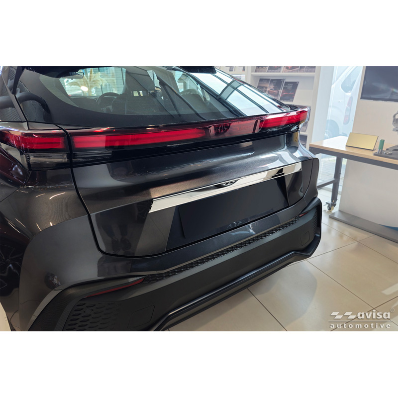 Avisa Revêtement d'habillage du hayon du coffre inox Chrome sur mesure pour Toyota C-HR II (X20) 2023-