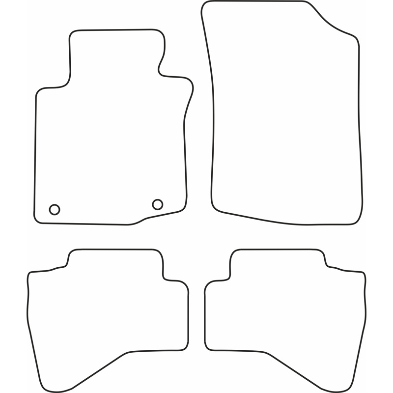 Set de tapis de sol sur mesure pour Toyota Aygo 2005-2010