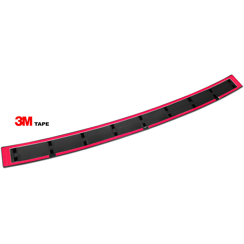 Protection de seuil arrière inox noir sur mesure pour Skoda Octavia III Combi Facelift 2017-2020 'STRONG EDITION'