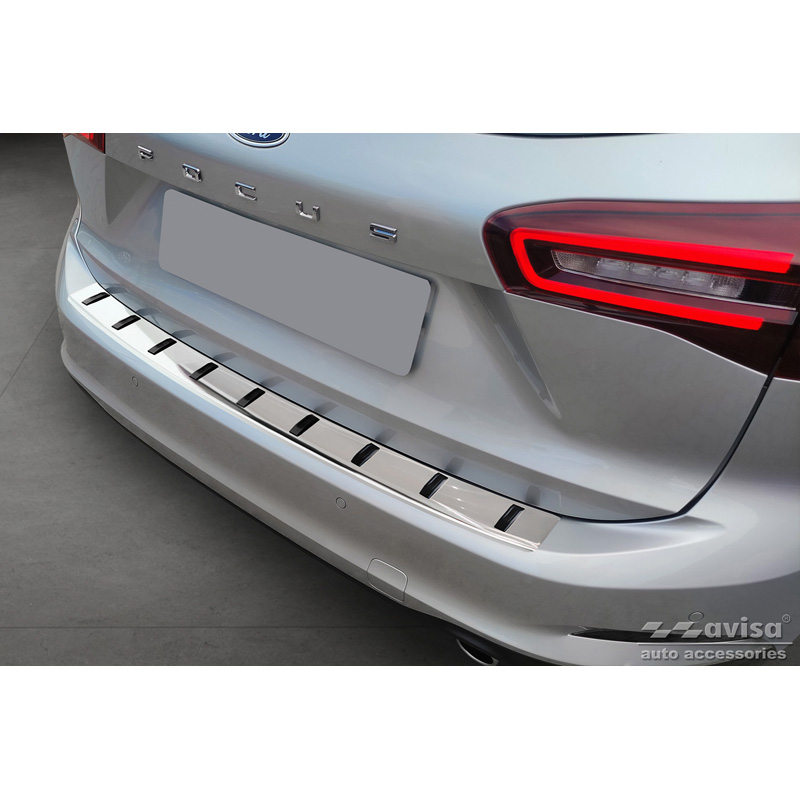 Protection de seuil arrière inox sur mesure pour Ford Focus IV Wagon incl. ST-Line 2018- 'STRONG EDITION'