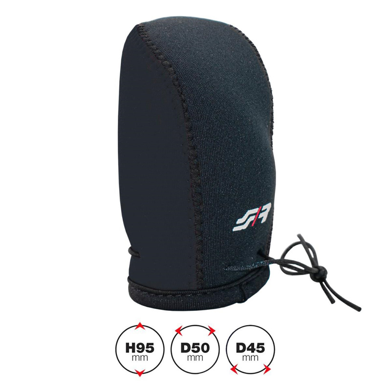 Simoni Racing Housse pour Pommeau de Vitesse Universal - Noir + Logo