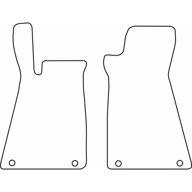 Set de tapis de sol en velours sur mesure pour Smart Roadster 2003-2006