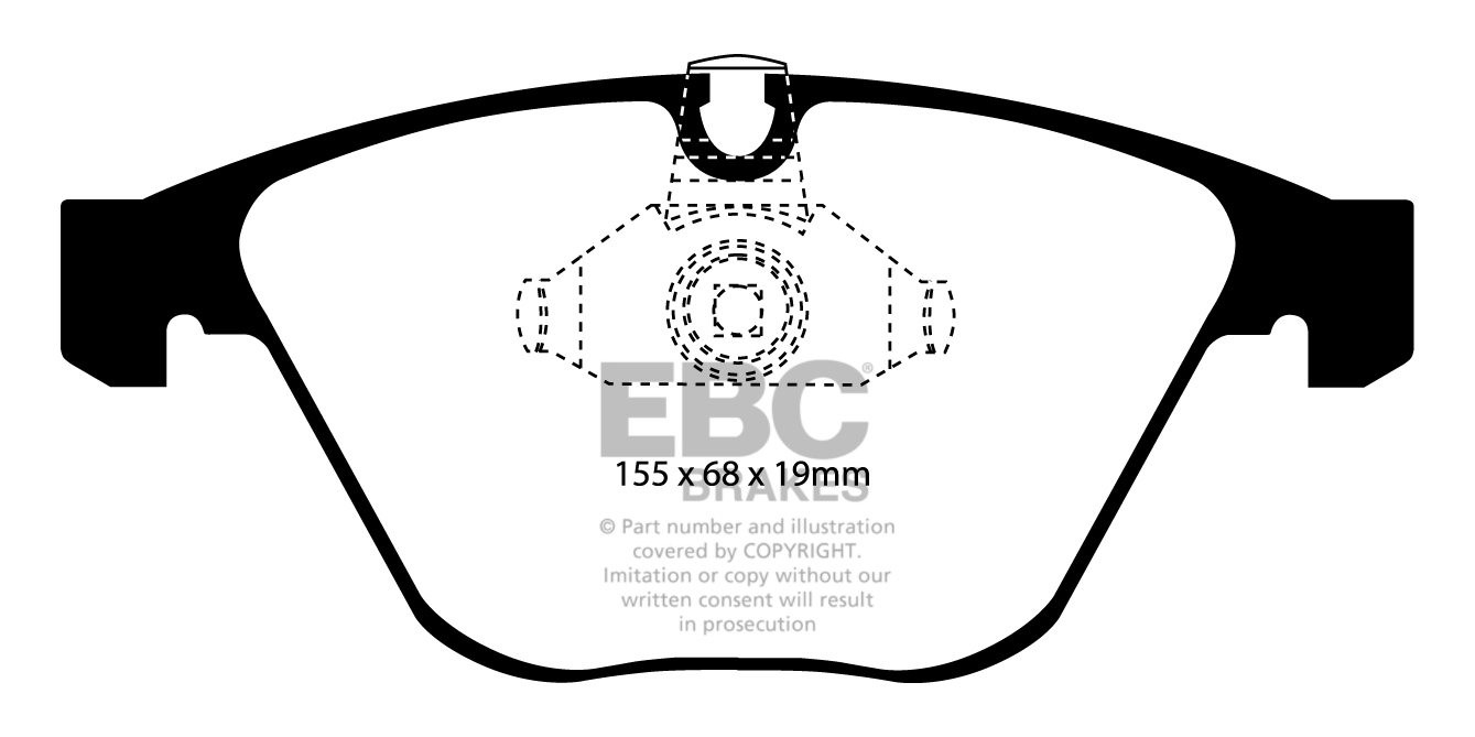 EBC Brakes BMW 545 4.4 (E60) 2003-2005 Remblokken voorzijde