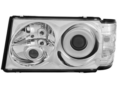 Phares Mercedes E-class W124 86-93 chrome