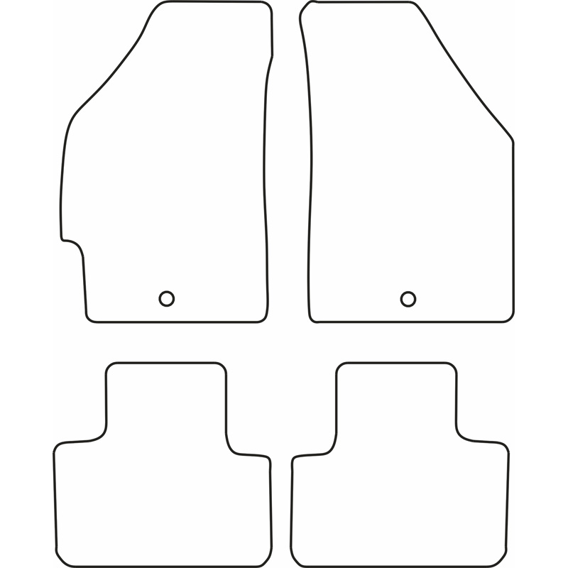Set de tapis de sol en velours sur mesure pour Fiat Punto 1999-2003
