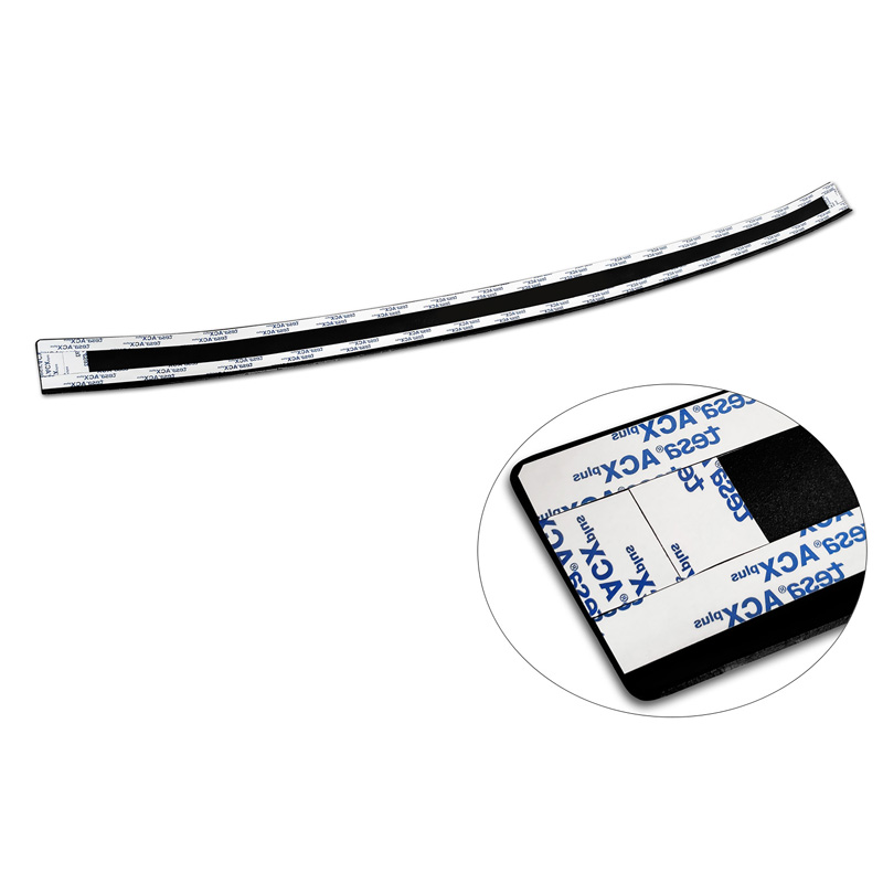 Protection de seuil arrière en aluminium noir mat sur mesure pour Volvo XC90 II 2015-2019 & et tous les modèles restylés 'Riffled Plate'