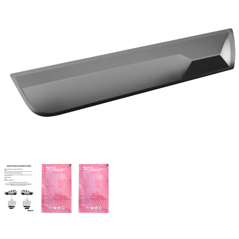 Jeu de baguettes de porte sur mesure pour Toyota Hilux 8ème Gen. 2015- - Version 2 - Noir mat
