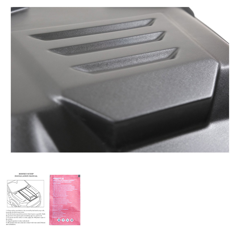Écope de capot sur mesure pour Mercedes Classe-X W470 2017- - Noir mat
