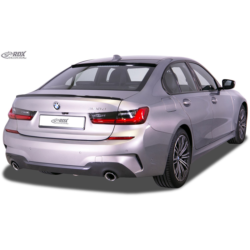 RDX Lèvre becquet de toit sur mesure pour BMW Série-3 G20 2019- (PU/ABS)