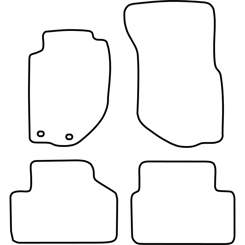 Set de tapis de sol en velours sur mesure pour Volvo 740/960 1984-1997