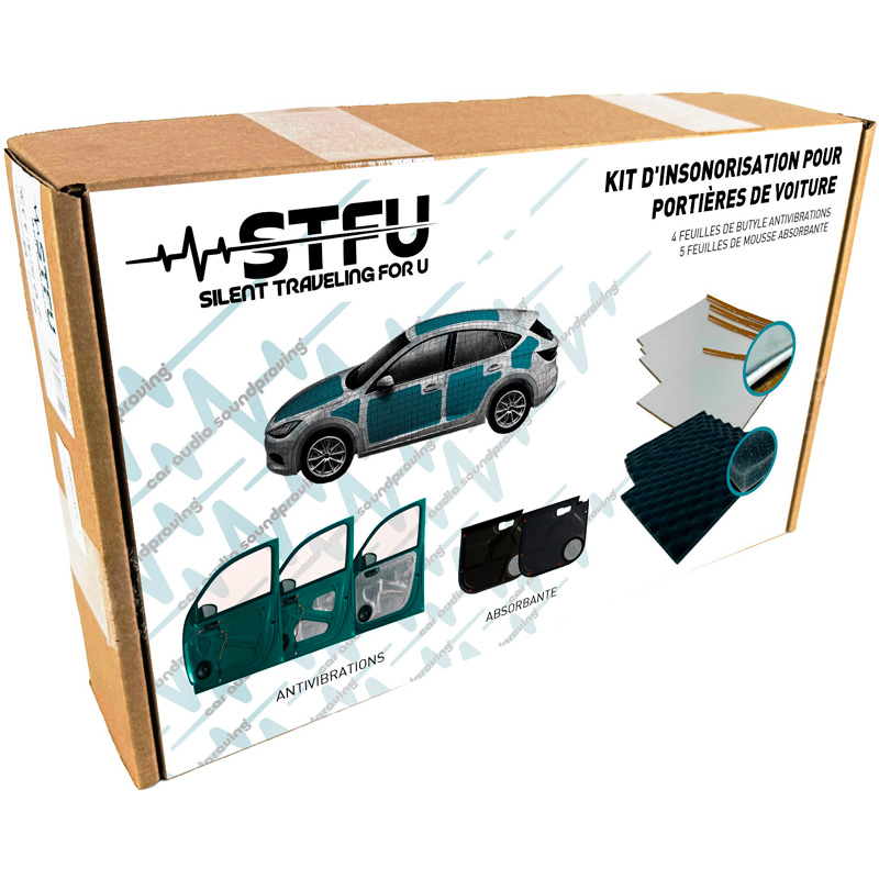 Dr Artex Kit STFU Kit d'insonorisation pour porte de voiture 9 pièces (matériau insonorisant)