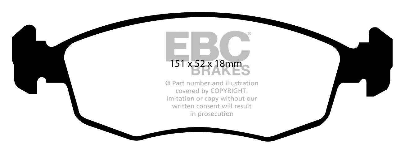 EBC Brakes FIAT BEDRIJFSWAGEN Strada Pick-up 1.3 TD 2006-.. Remb
