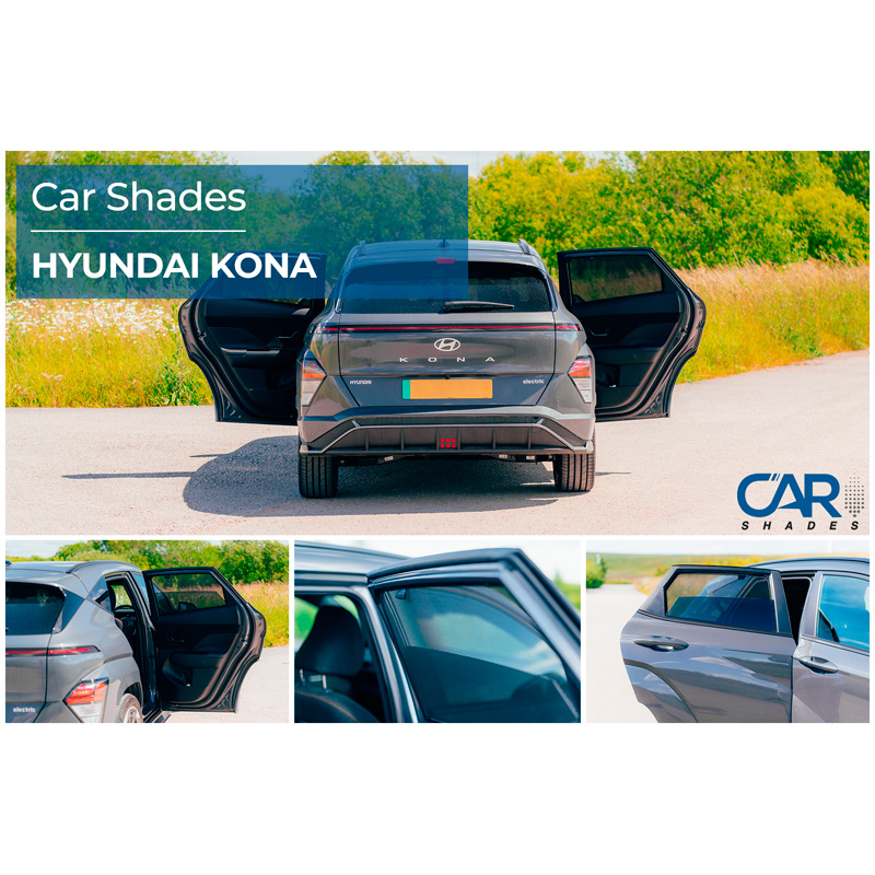 Set de Car Shades (portes arrières) sur mesure pour Hyundai Kona II 5 portes 2024- (2-pièces)