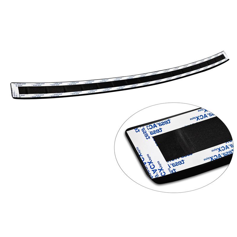 Protection de seuil arrière inox noir mat sur mesure pour MG (E)HS Facelift 2020-2023 & Facelift 2023-2024 'Ribs'