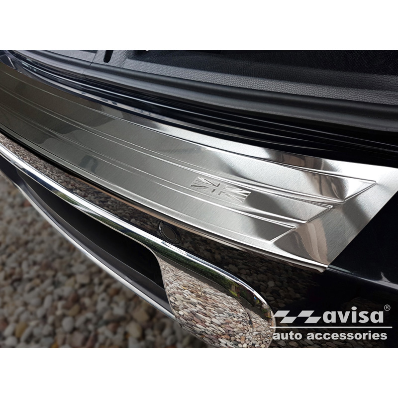 Protection de seuil arrière inox sur mesure pour Mini Countryman R60 2010-2014 'British Flag'