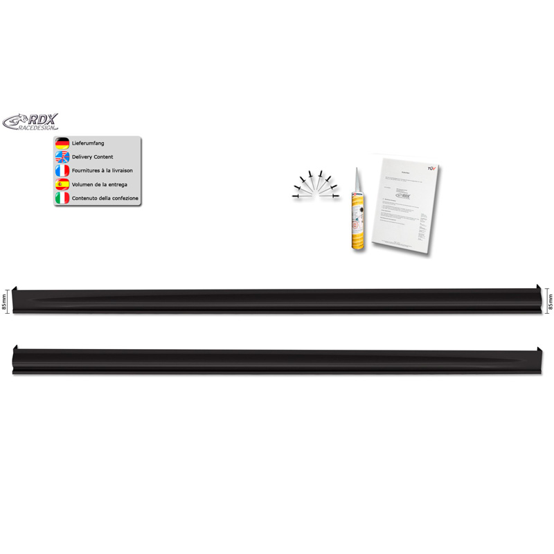 Jupes latérales sur mesure pour Opel Corsa F 2019- 'Edition' (ABS)