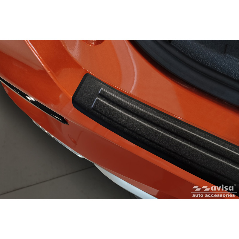 Protection de seuil arrière inox noir mat sur mesure pour MG ZS FL 2019-2024 'Lines'