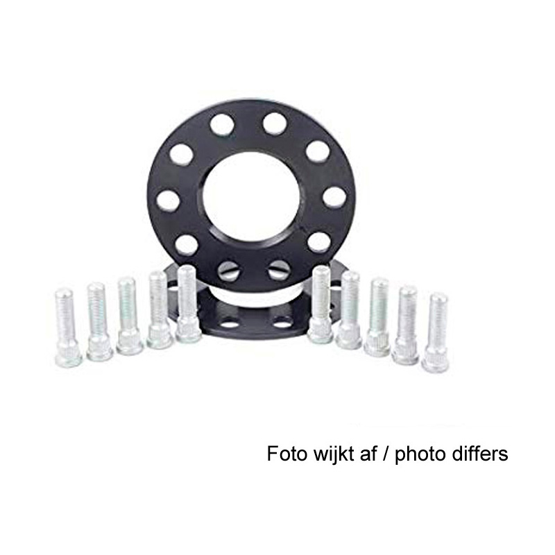 H&R Set des espaceurs de roues Système-DRM 30mm par essieu - Cartouche de boulon 5x114,3 - Moyeu 67,1mm - Taille de boulon M12x1,5 - sur mesure pour Mazda - Noir