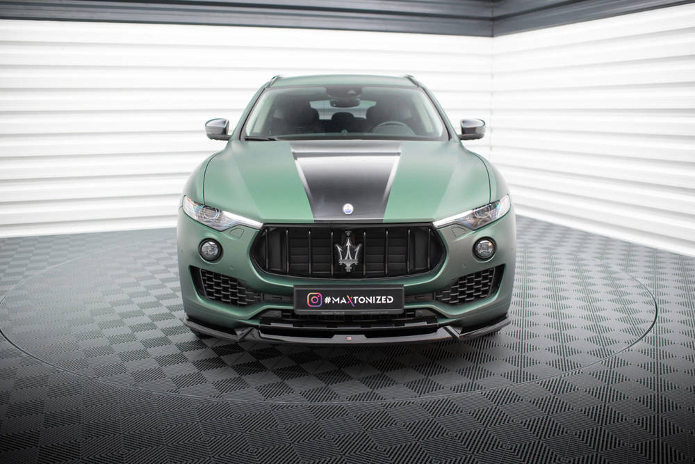 Voorspoiler V.1 Maserati Levante Maxton Glans Zwart