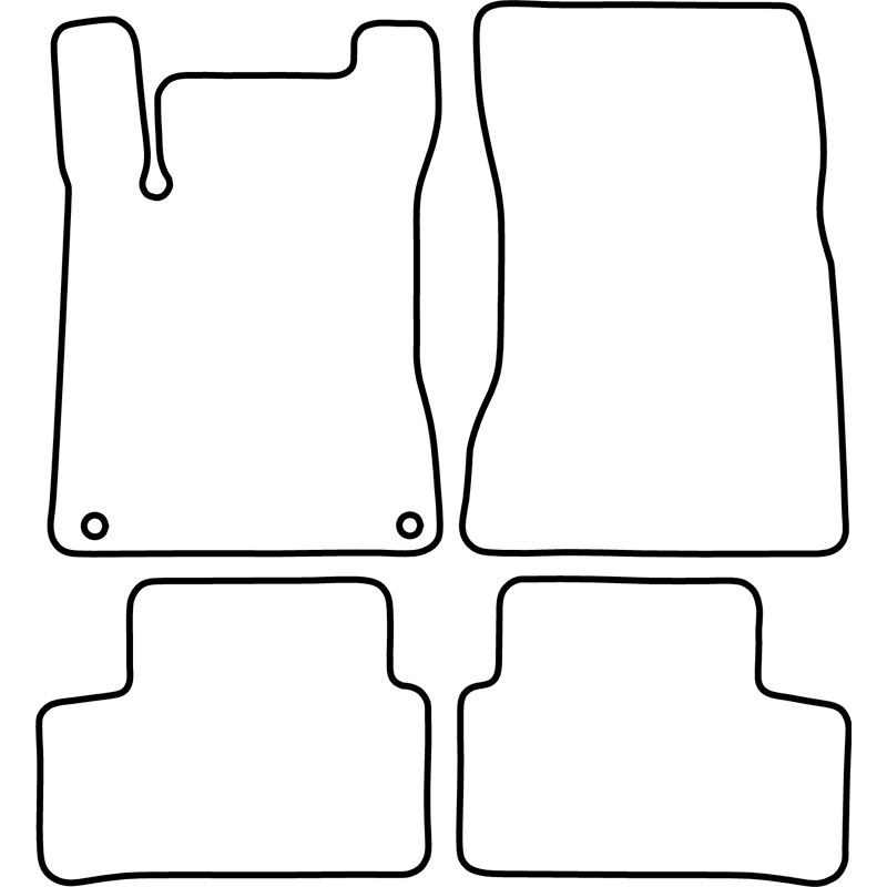 Set de tapis de sol en velours sur mesure pour Mercedes Classe-A W177 2018- & Classe-B W247 2019-