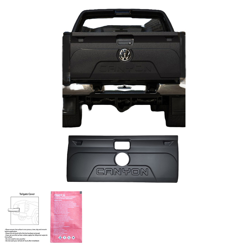Protecteur de hayon sur mesure pour Volkswagen Amarok MK1 2010-2022 - Version 2 - Noir mat